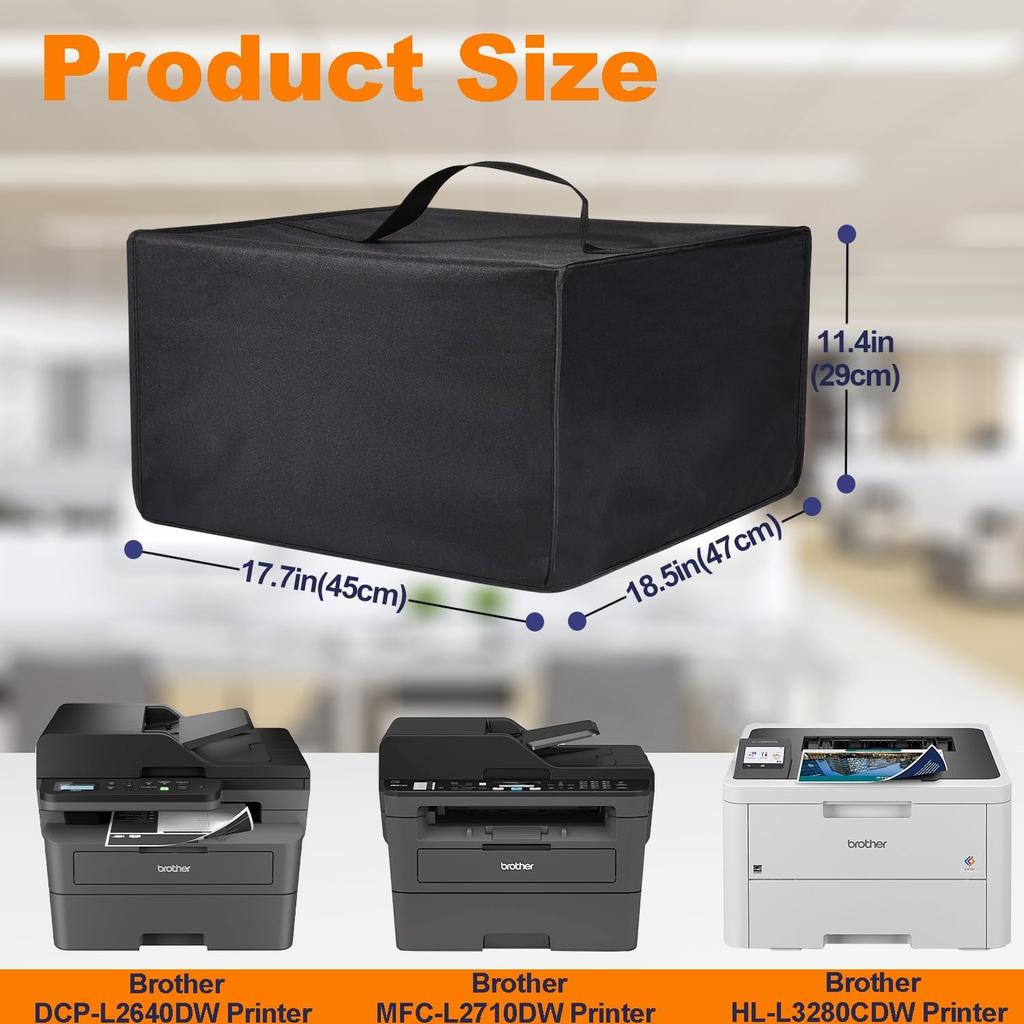 Printer Antistatic Water-Proof Dust Cover,Nylon Protector Case for Brother Monochrome Laser All-in-One DCP-L2640DW/MFCL2710DW/HL-L3280CDW/L3295CDW