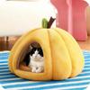 Pumpkin Shaped Cats Bed Autumn and Winter Cat Accessories Semi Enclosed Thermal Insulation Pet Dog Cat's House Pet Supplies Gift