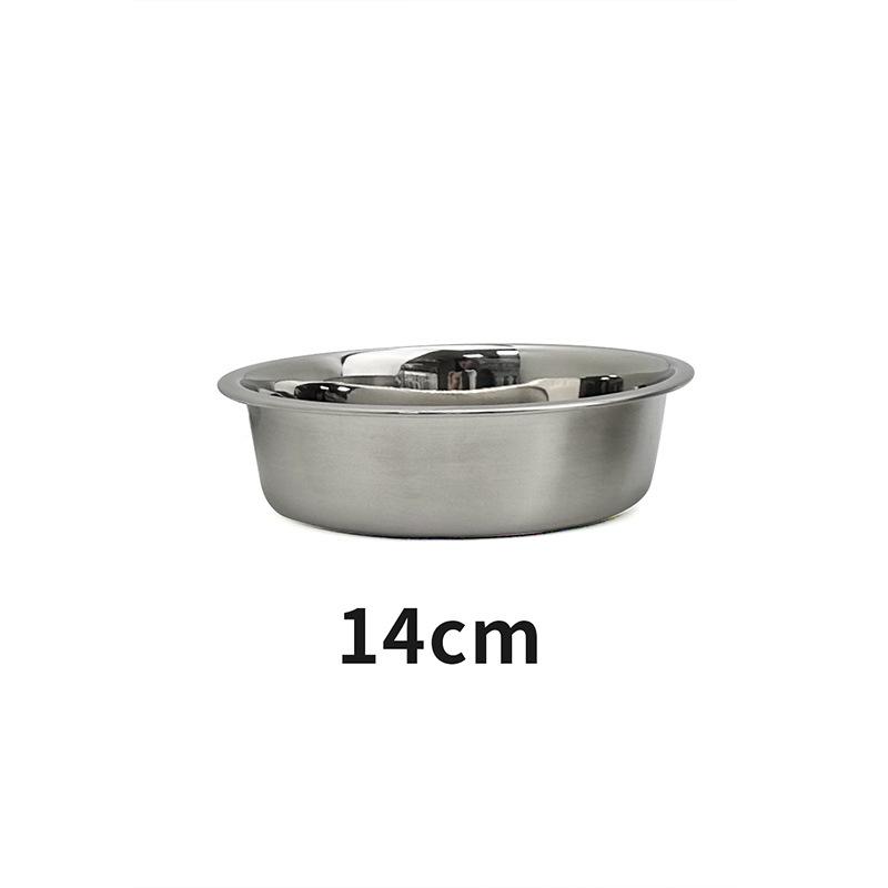

Durable 201 Stainless Steel Pet Bowl - Bite and Drop Resistant, Universal for Cats and Dogs Stainless Steel Original Color