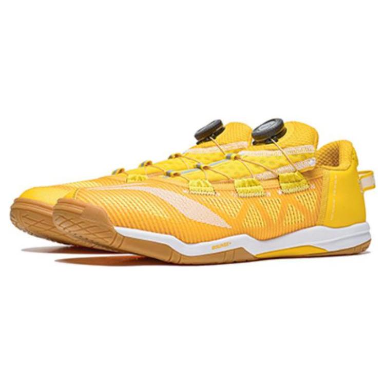 New LiNing Mage ESS Cushioning Lightweight Low Top Training Shoes Unisex Yellow APPT003-5