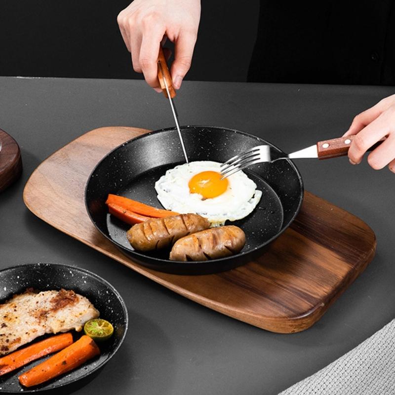 3Pcs Folding Nonstick Frying Pans Portable Outdoor Cookware Light Weight Quick Heating Skillets Cooking Accessory