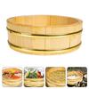 Japonská dřevěná nádoba na sushi podnos na jídlo bibimbap vaření dřevo míchací nádoba na rýži kuchyňské úložiště 28 cm