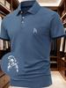 Men's Polo Shirt Stand Collar - Short Sleeve Men's Golf Shirts for All Seasons, Men's Work Shirts for Summer Fashion Daily Wear
