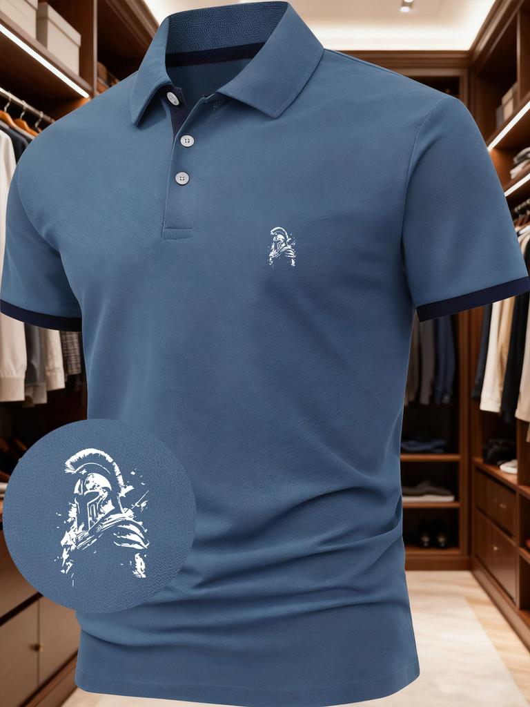 Men's Polo Shirt Stand Collar - Short Sleeve Men's Golf Shirts for All Seasons, Men's Work Shirts for Summer Fashion Daily Wear