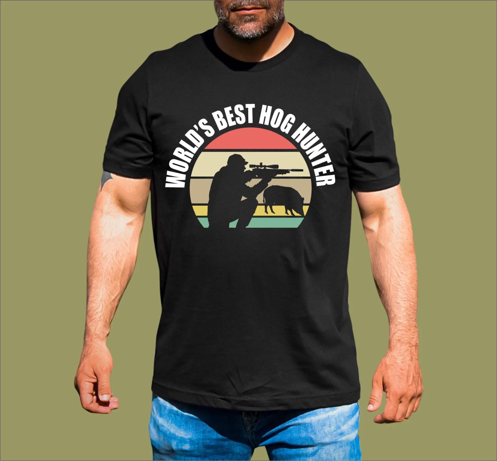 WORLDS BEST HOG HUNTER T-SHIRT M