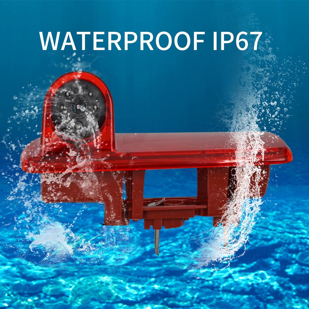 High Definition Waterproof IR Night Vision Rear View Backup Brake Light Camera for 2014 Opel Vivaro / 2014 Renault Trafic,Third