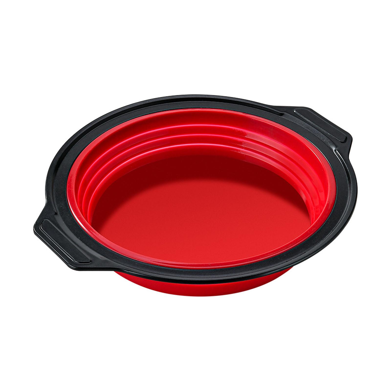 

Non Stick Silicone Muffin Tray 12 or 6 Cup Foldable Design Cake Mould for Effortless Cake and Bread Making at Home RD червоний