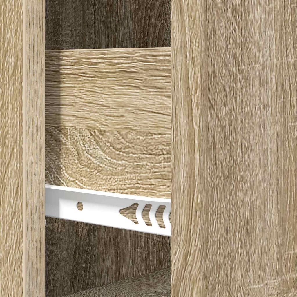 Mobile a cassetti Finitura Rovere Sonoma 33 x 34,5 x 87 cm Truciolato