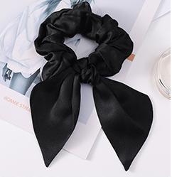 Hot Summer Mulberry Silk Hair Tie Large Satin Fabric Scrunchies Hair Band Woven Bow Hair Rope for Women