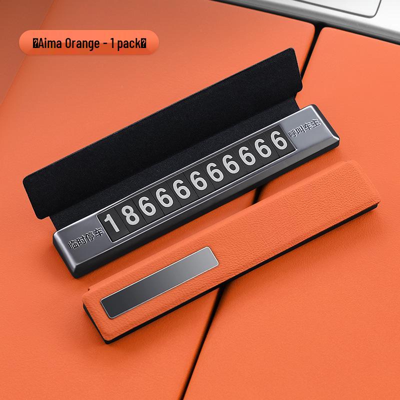 Temporary Tank Car Interior Parking Phone Number Plate Accessory