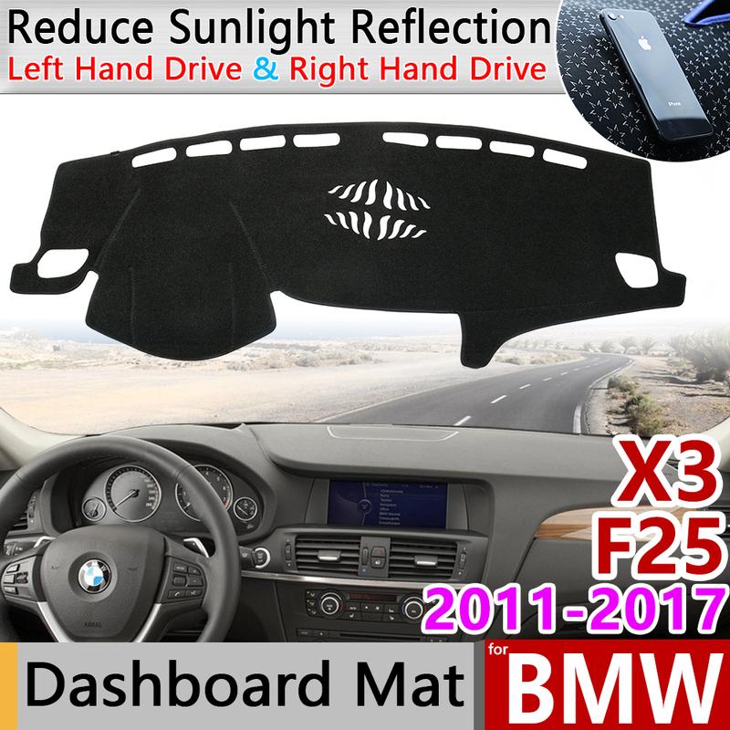 For BMW X3 F25 2011 2012 2013 2014 2015 2016 2017 Anti-Slip Mat Dashboard Cover Pad Sunshade Dashmat Carpet Cape Car Accessories