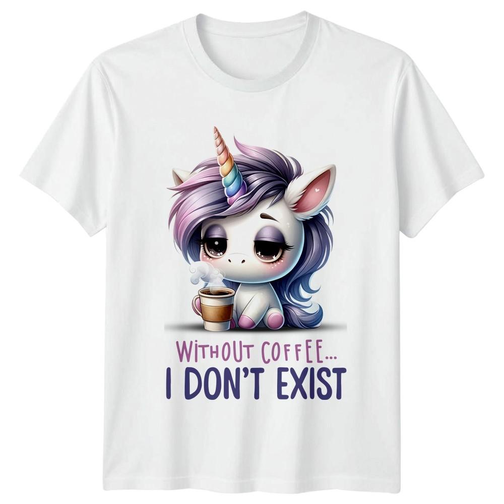 Without Coffee I Dont Exist Unisexs TShirt Coffee Unicorn Birthday Gift For Her S