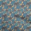 oneOone Cotton Flex Brown Fabric Animal Quilting Supplies Print Sewing Fabric by The Yard 40 Inch