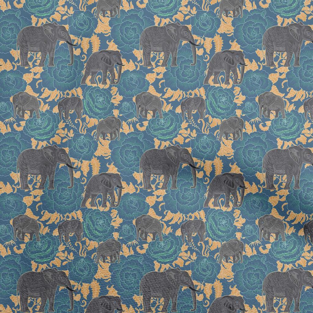 oneOone Cotton Flex Brown Fabric Animal Quilting Supplies Print Sewing Fabric by The Yard 40 Inch