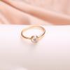 Elegant Faux Pearl Inlaid Thin Finger Ring Women Party Banquet Charm