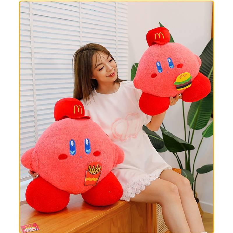 Adorable Pink Plush Toy Featuring Kirby Character Design Perfect For Collectors And Kids