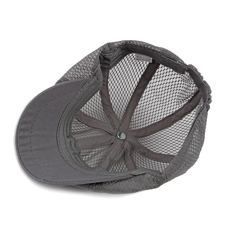 Men's Octagonal Hat Summer Breathable Sunscreen Sun Hat Retro Newsboy Hat For Women