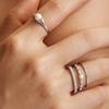 ANIA HAIE Natural Freshwater Pearl 925 Silver Ring R058-06H