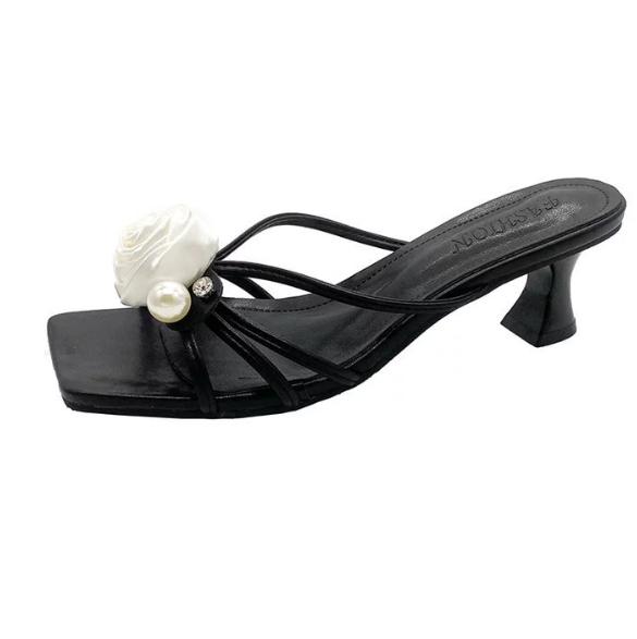 Pantoufles Basses En Caoutchouc Pour Femmes, Chaussures À Talons, 2026