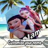 Custom Name Personalized KPop Demon Hunters Print Umbrella, Auto Open Close, 8‑Rib Sturdy Frame, Commute Camping Hiking Use, Birthday Gift