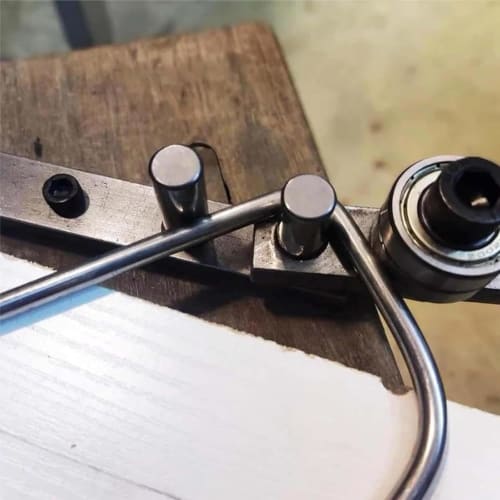 Manual Rebar Bender for Round Steel, Rebar, Stainless Steel Rod, Aluminum, DIY Lights, Brackets, Steel, and Bars (Upright Post 12mm Diameter, Bends Re