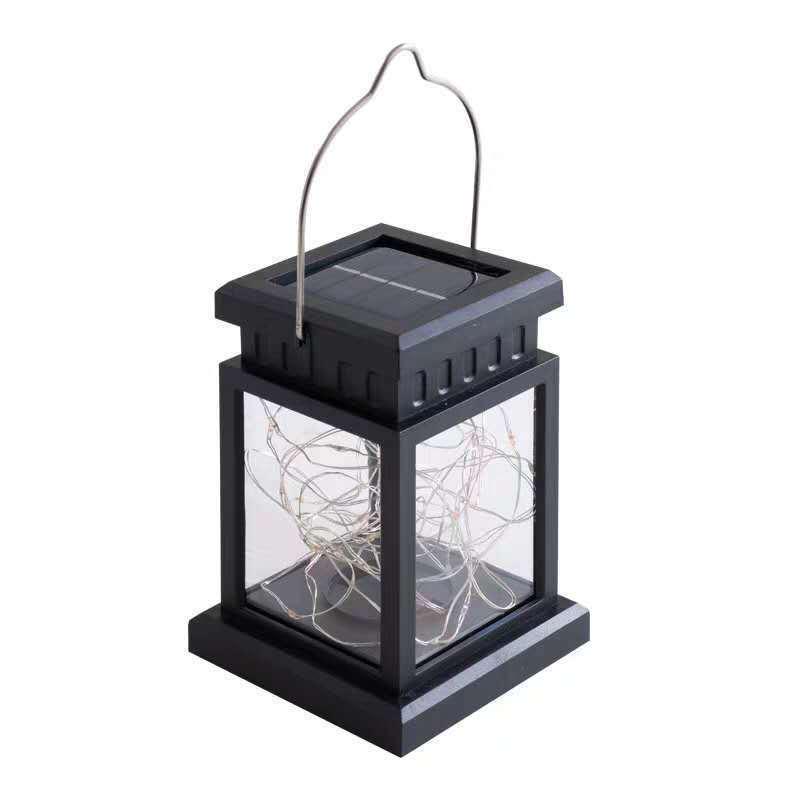 Solar Mini Lantern: Outdoor Courtyard Atmosphere Light with LED Beads - Portable Garden Hanging Candle Light