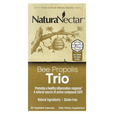 NaturaNectar, Bee Propolis Trio™, 60 Veggie Capsules