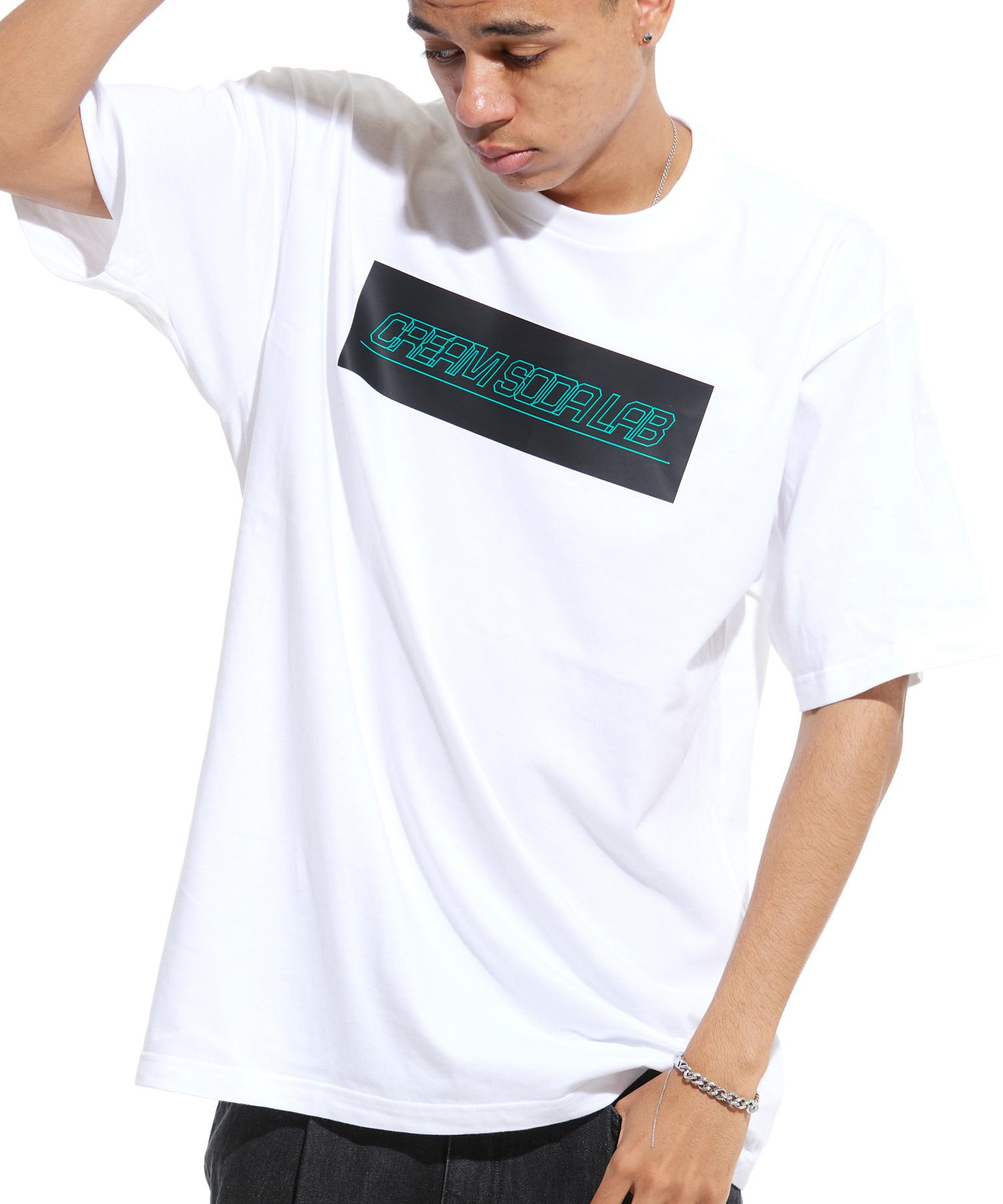 Cream Soda Lab Lab Cr Big Black Boxy Short Sleeve T-Shirt White L