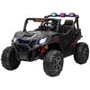24V 2 Seater Kids Electric Car with Remote Control, Suspension System, Slow Start, 3 Speeds, for 3-8 Years, Black