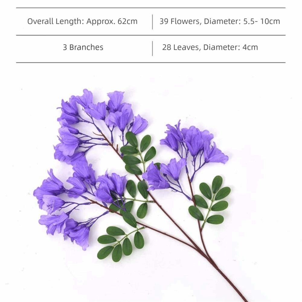 Blue Jacaranda Simulation Flower Simulation Hanging Hanging Flower Arrangement Flower Material Landscape Hotel Background Wall