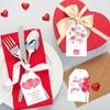 Valentine's Day Gift Paper Hanger Pendant Gift Decorative Supplies Card 1set