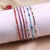 Bling Elastic Crystal Bracelet Jewelry Colored Bangle Simple Single Rhinestone Bracelet  Girl