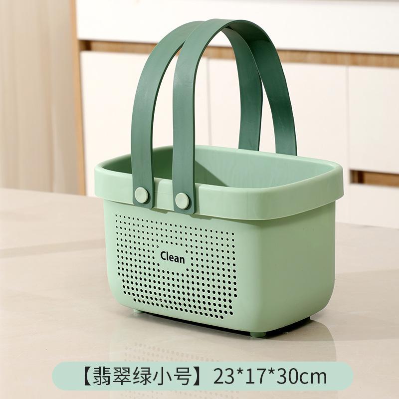 Cesto Portaoggetti in Plastica con Manico Portatile Portaoggetti da Doccia Borsa Organizzatrice Contenitore per Bagno Cucina Stanza del Dormitorio Camera da Letto