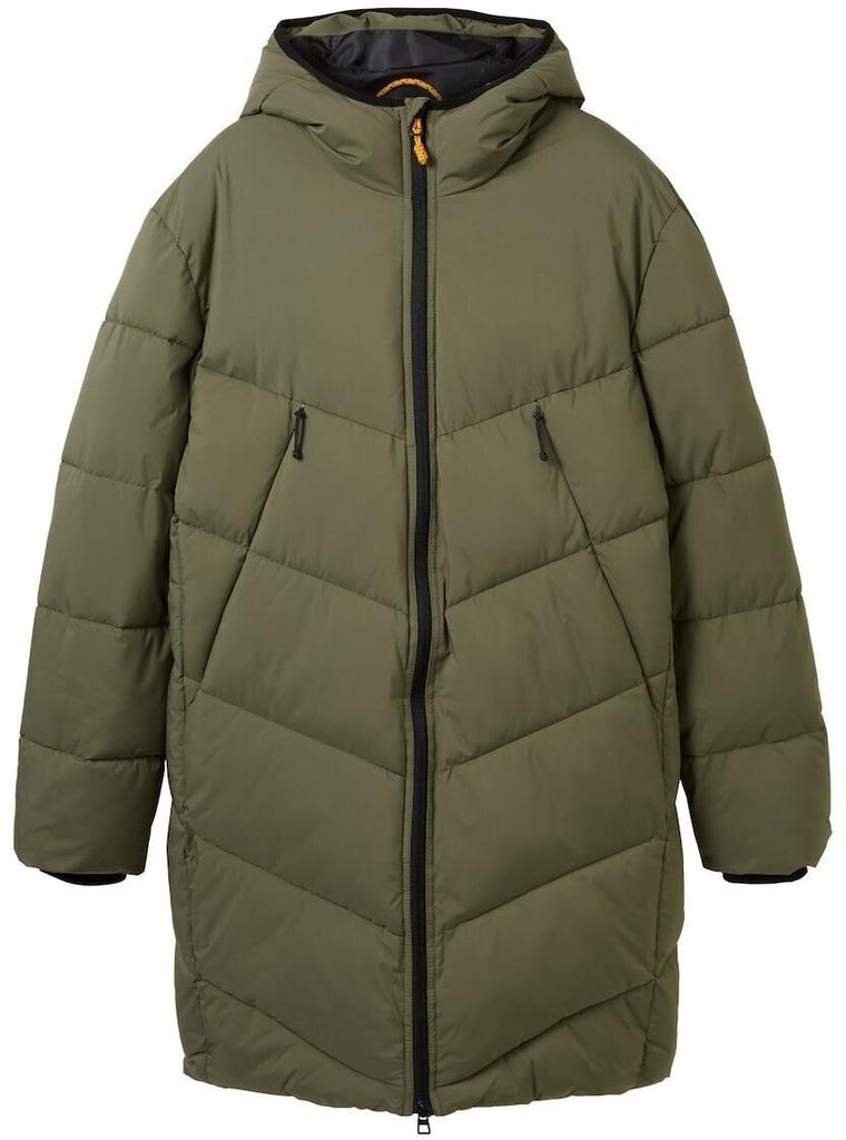 Зимняя куртка Tom Tailor Denim Water-repellent Pufferparka (1041777) городской оливково-зеленый