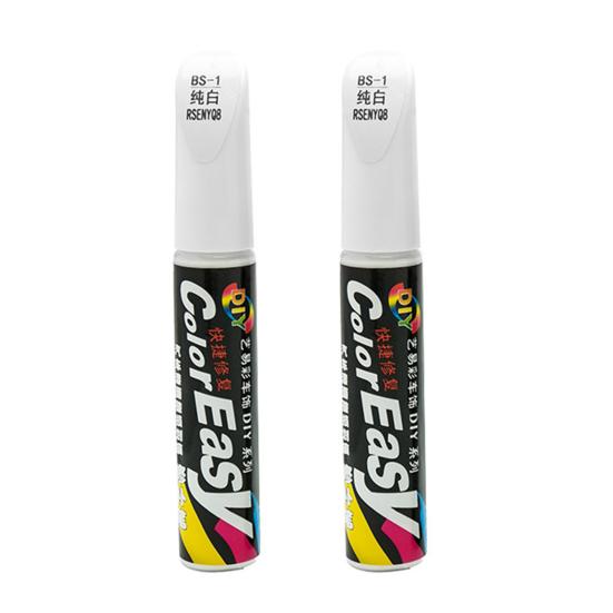 2 szt. Samochodowe czarne długopisy do naprawy zarysowań, kompaktowe, przenośne, samochodowe