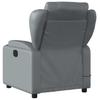 Massage Chair Relaxation Chair Grey Artificial Leather