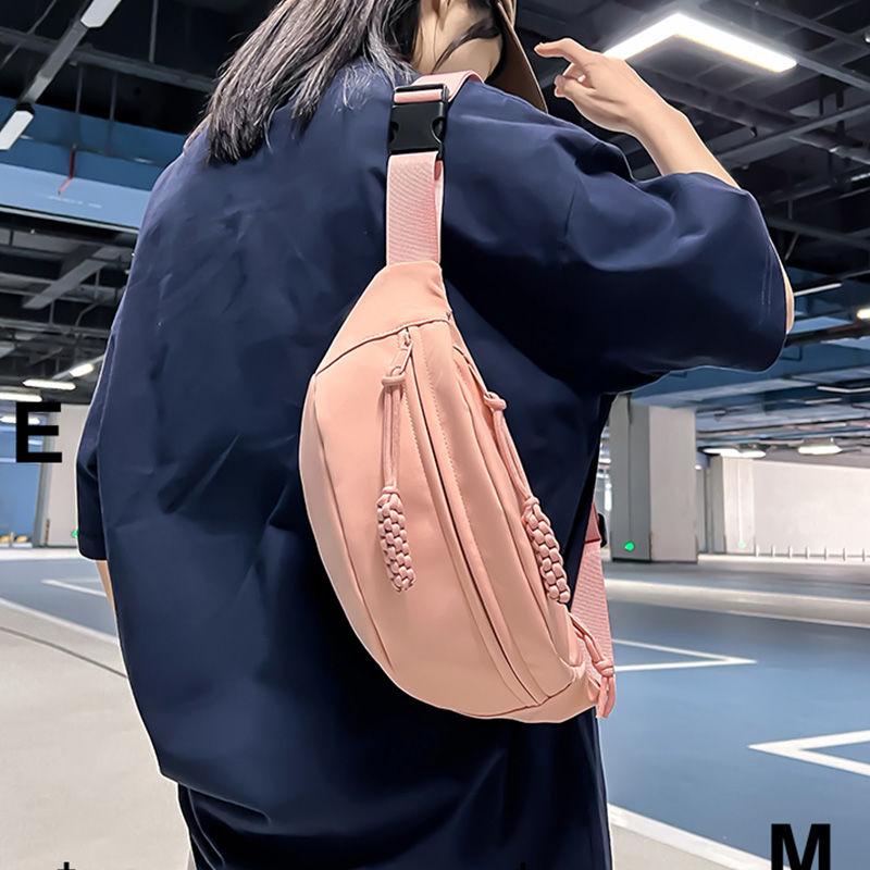 Brusttaschen, Bananentasche für Damen, Sling-Crossbody-Hüfttasche aus Canvas, Lauf-Hüfttasche, lässige Bauchtaschen, Sport-Halbmond-Gürteltasche