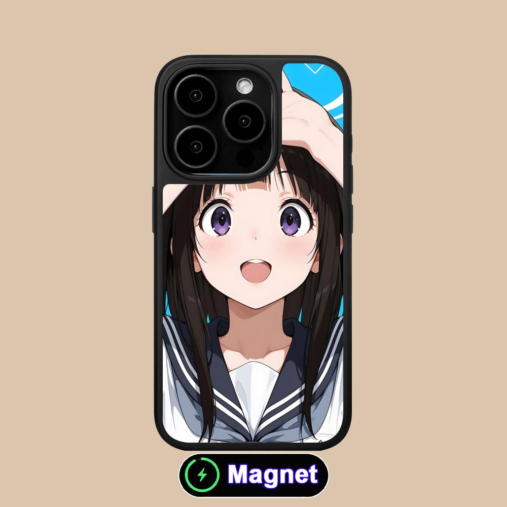 Hyouka Chitanda Matte Surface Magsafe Mobile Phone Case for iPhone 17 16 15 14 13 12 11 Air Pro Max Plus Colorful Cover