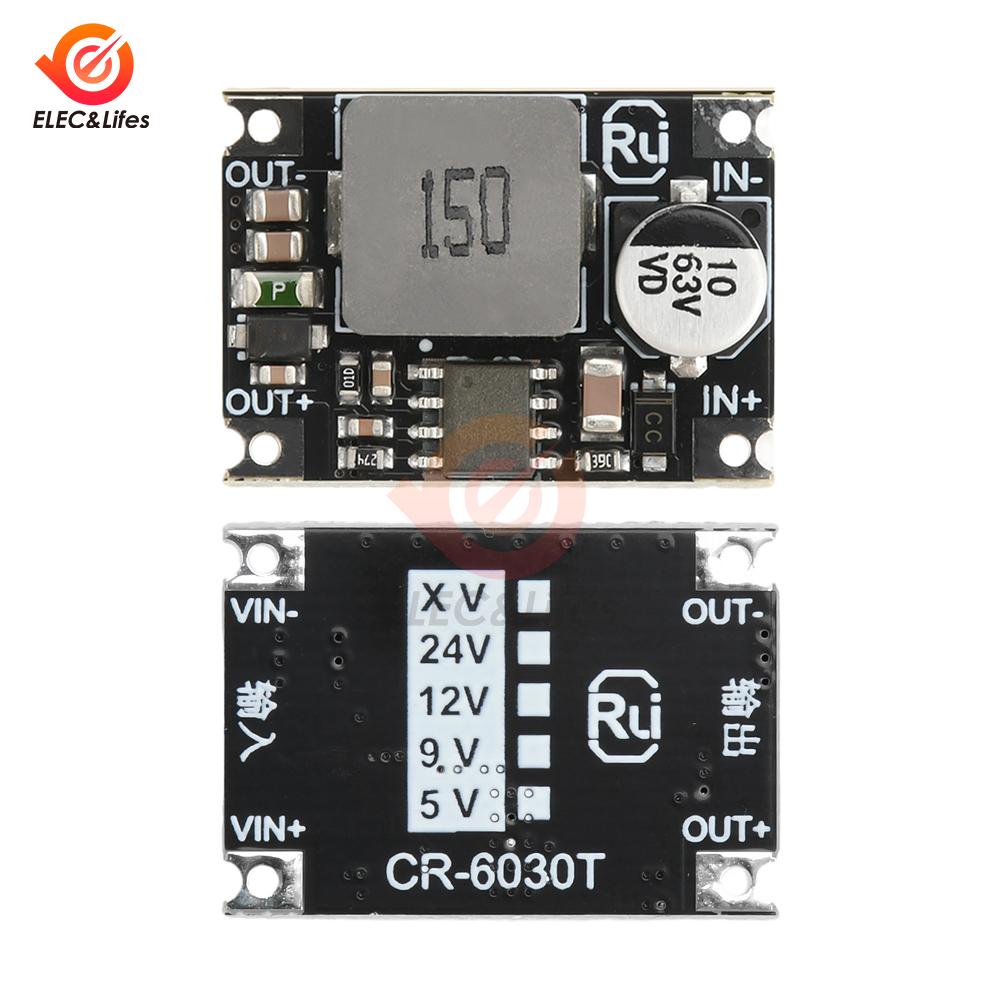 DC-DC Step Down Power Supply Module DC 1-61V To 1.1V/1V/11V 1A Voltage Adjustable Buck Converter Module Voltage Regulators