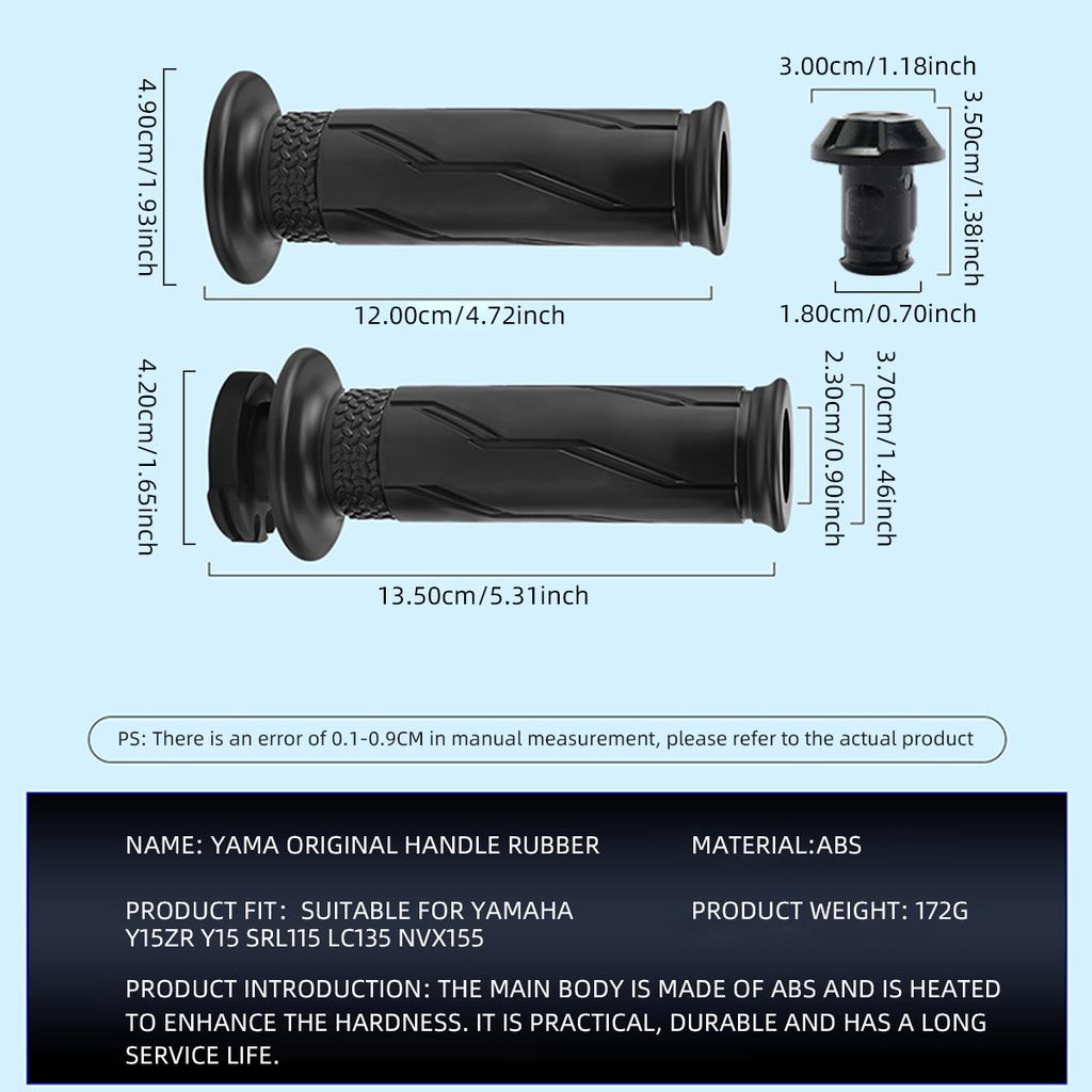 7/8" 22mm Motorrad Griffe Gummi Gel Griff mit Lenkerendenstopfen für Honda Kawasaki Yamaha Ducati Suzuki BMW Vespa Aprilia