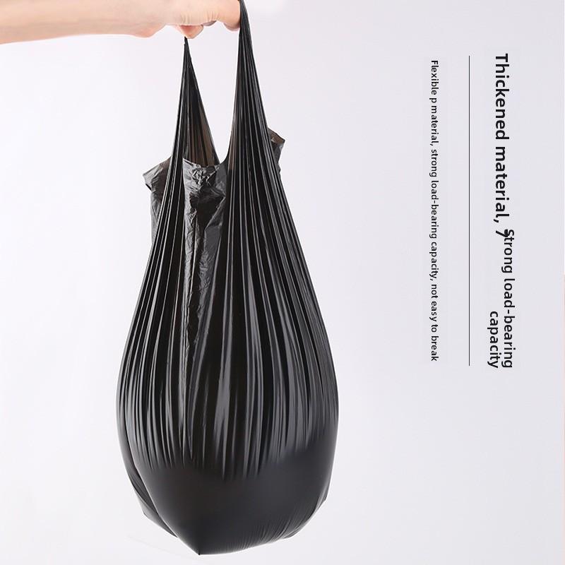 100 Pcs Black Thickened Tear-resistant Hand-held Bin Liners