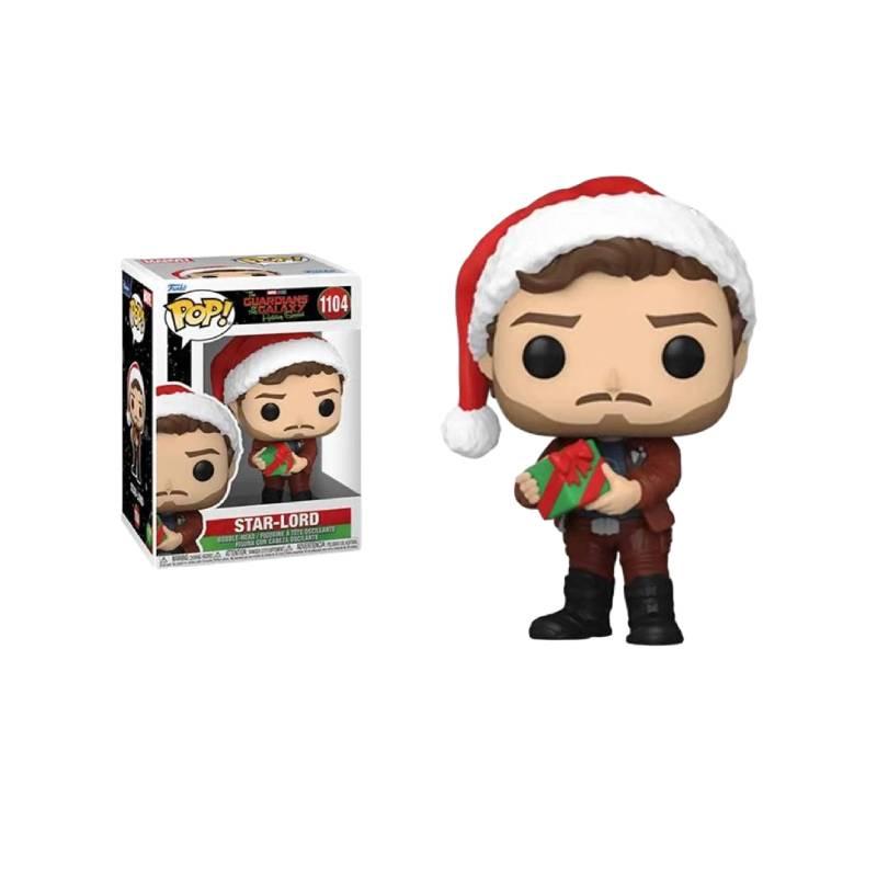 Marvel Guardians Of The Galaxy Christmas Edition Funko Pop Figures Star-lord Groot Drax Mantis 10cm Height