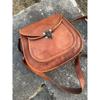 Handmade Leather Crossbody Saddle Bag: Personalized Shoulder Purse