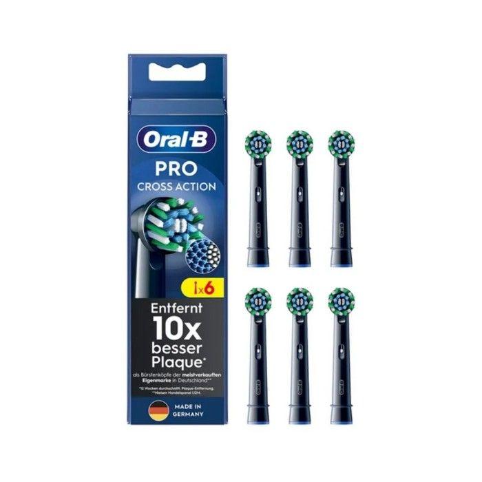 Oral-B Brosses à dents Pro CrossAction noir 6 pièces