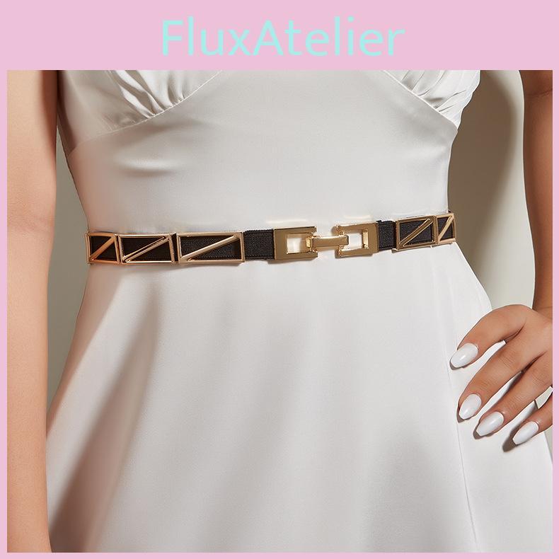 Metal Women Chain Cincher Elastic Band Suitable Autumn Winter Dress Decoration