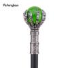 Green Glass Ball Steampunk Walking Cane Fashion Decorative Walking Stick Gentleman Luxury Crosier Knob Walking Stick 93cm