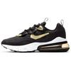Nike Air Max 270 React Black Metallic Gold Star GS BQ0103-018