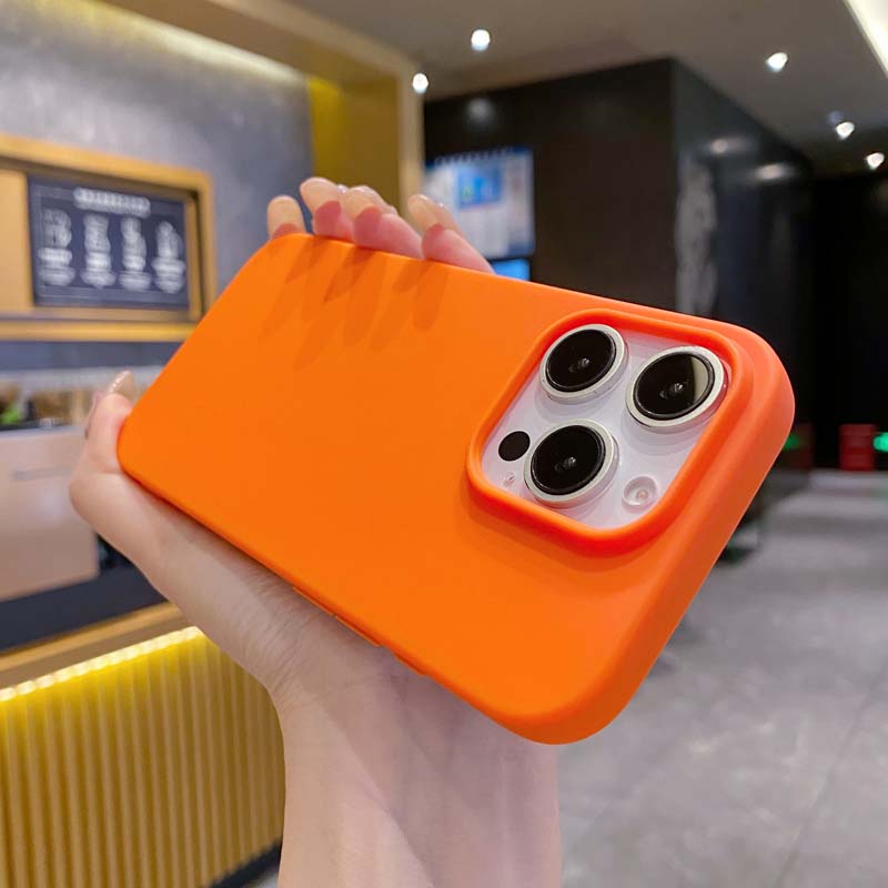 Neue einfarbige Handyhülle für iPhone 16 15 14 13 12 11 Pro Max 16Pro Weiches Silikon Stoßfest Schutz Zubehör Hülle