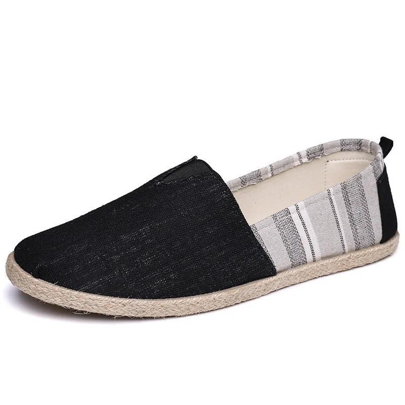 Spring shoes men's loafers walking shoes flat canvas lazy slippers Christian casual formal shoes