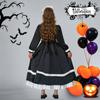 Halloween Girls Princess Dress Role Play Masquerade Cosplay Suit Headdress + Skirt